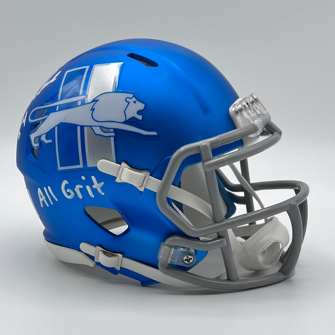 Herman Moore Autographed Detroit Lions 2023 Alternate Mini Speed Beckett Certified