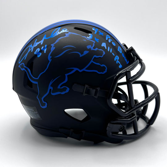 Herman Moore Autographed Detroit Lions Alt Eclipse Speed Mini-Helmet