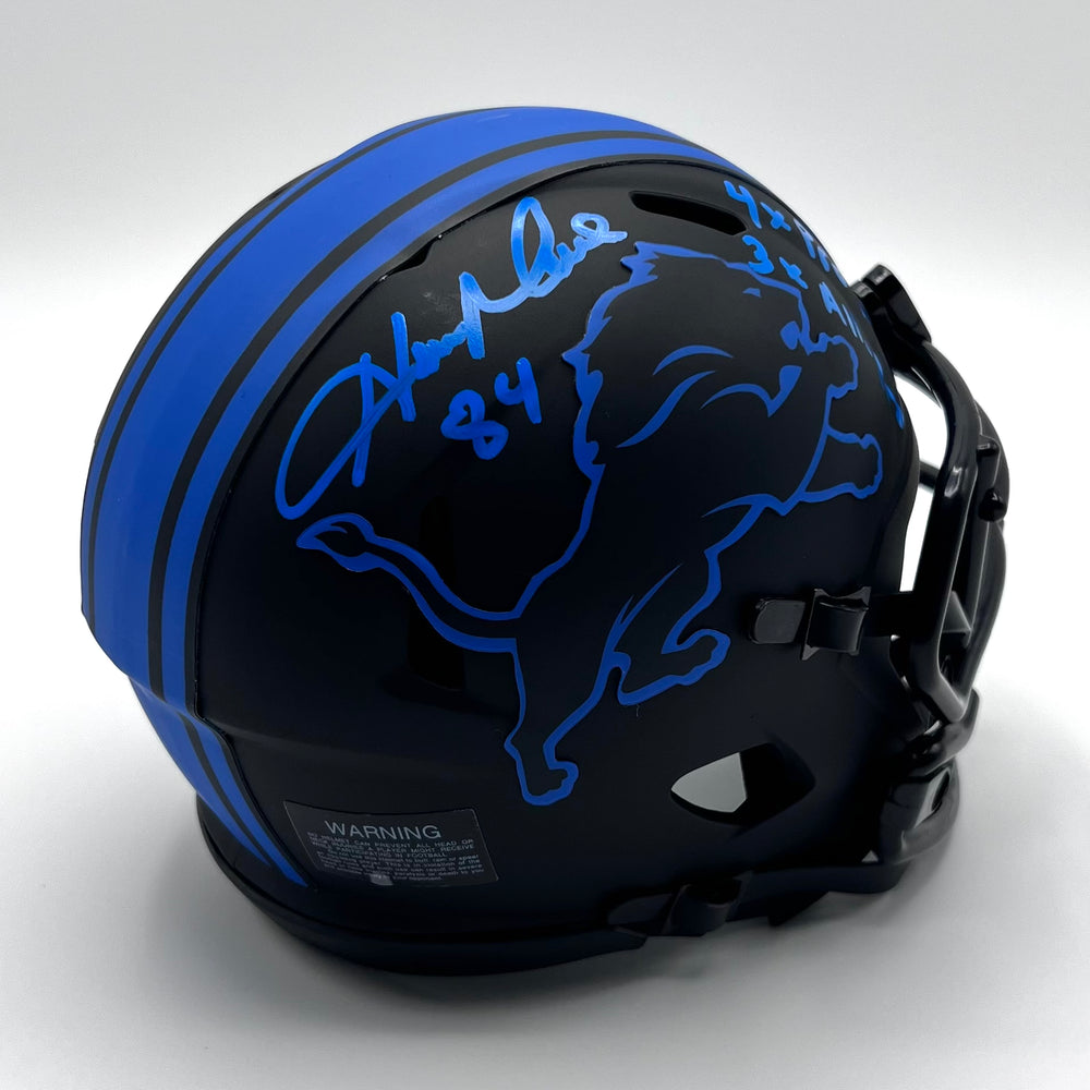 Herman Moore Autographed Detroit Lions Alt Eclipse Speed Mini-Helmet