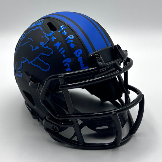 Herman Moore Autographed Detroit Lions Alt Eclipse Speed Mini-Helmet
