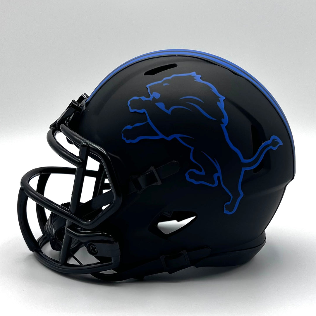 Herman Moore Autographed Detroit Lions Alt Eclipse Speed Mini-Helmet