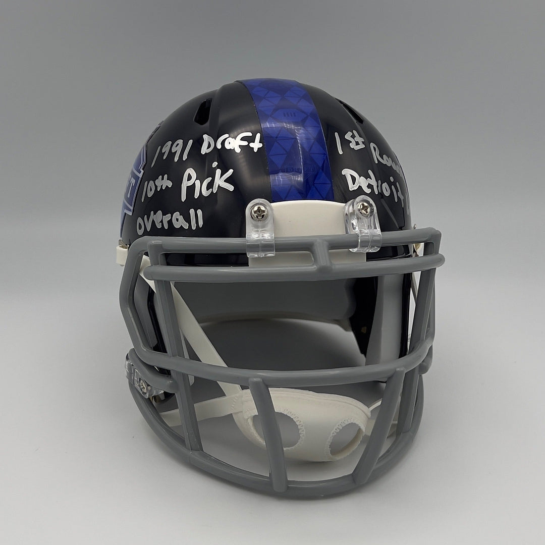 2024 NFL Draft Mini-Helmet Autographed by Herman Moore