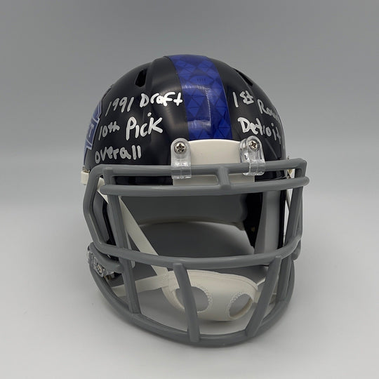 2024 NFL Draft Mini-Helmet Autographed by Herman Moore