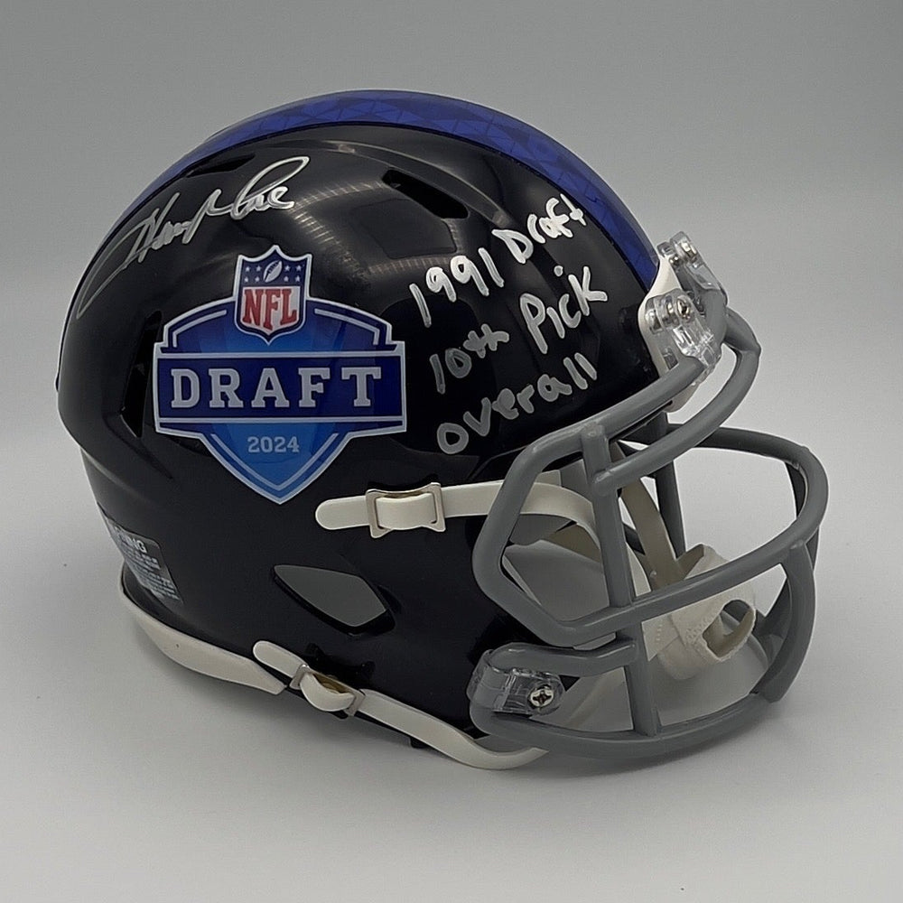 2024 NFL Draft Mini-Helmet Autographed by Herman Moore
