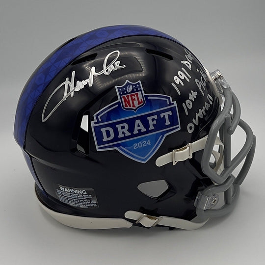 2024 NFL Draft Mini-Helmet Autographed by Herman Moore