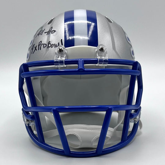 Herman Moore Autographed Speed Throwback Lions Mini-Helmet