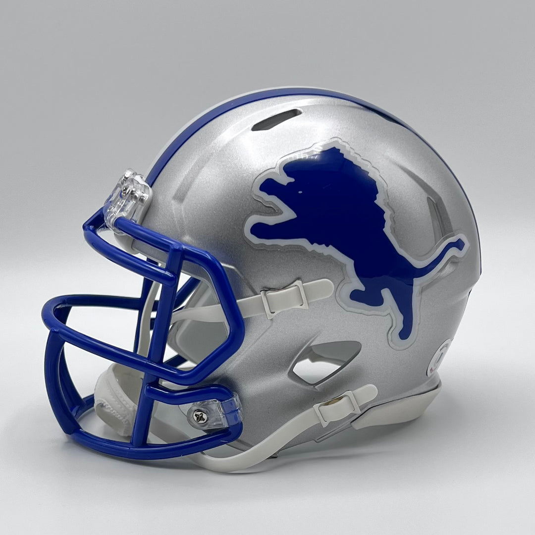 Herman Moore Autographed Speed Throwback Lions Mini-Helmet