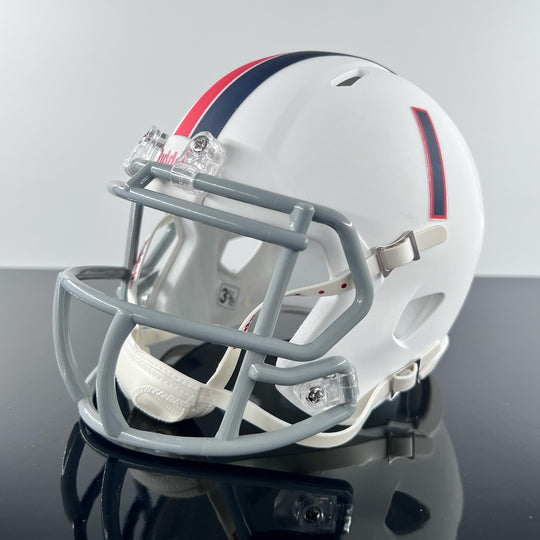 Herman Moore Signed Player Issued Limited-Edition Speed College Riddell Mini Helmet Virginia Matte White